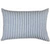 Nautical Cotton Ticking Stripe Boudoir Cushion in Navy