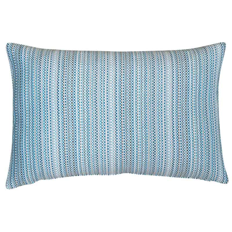 Textured Stripe Outdoor XL Rectangular Cushion in Blue