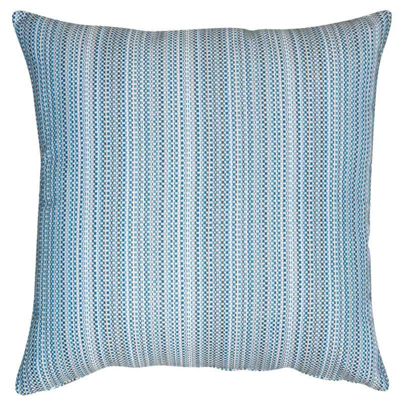 Textured Stripe Outdoor Extra-Large Cushion in Blue