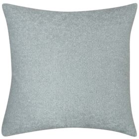 Textured Teddy Bear Boucle Cushion in Duck Egg