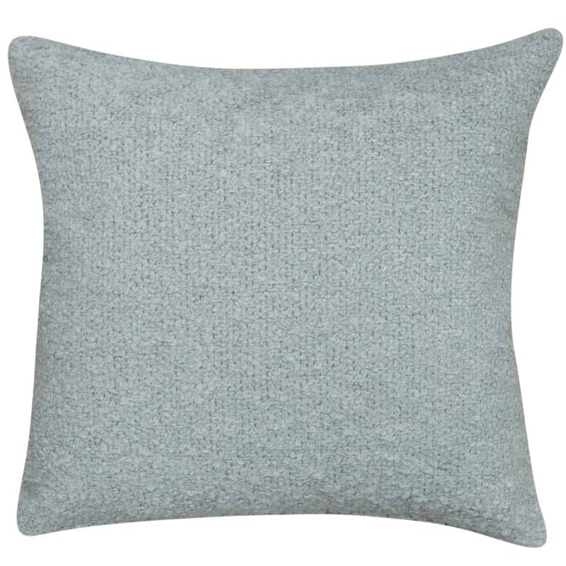 Textured Teddy Bear Boucle Extra-Large Cushion in Duck Egg