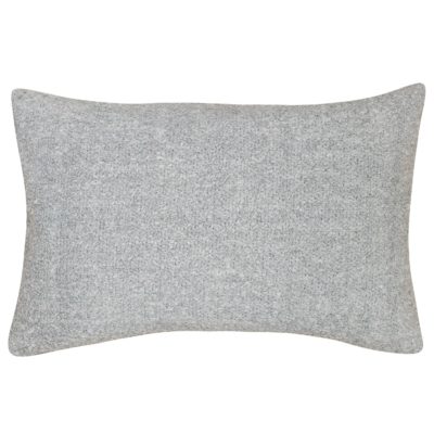 Textured Teddy Bear Boucle XL Rectangular Cushion in Soft Grey