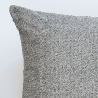 Textured Teddy Bear Boucle Extra-Large Cushion in Soft Grey