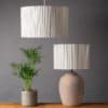 Ticking Stripe Grey Lampshade