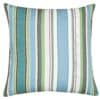 Cotton Canvas Stripe Extra-Large Cushion in Sage
