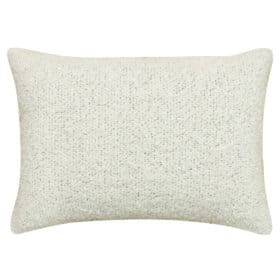 Textured Teddy Bear Boucle Boudoir Cushion in Cream