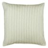 Nautical Cotton Ticking Stripe Cushion in Sage Green