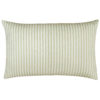 Nautical Cotton Ticking Stripe XL Rectangular Cushion in Sage Green