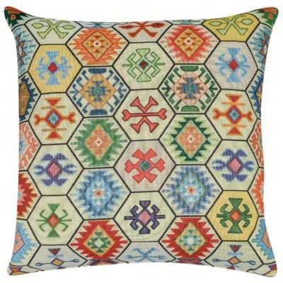 Azteco Geometric Motif Extra-Large Cushion