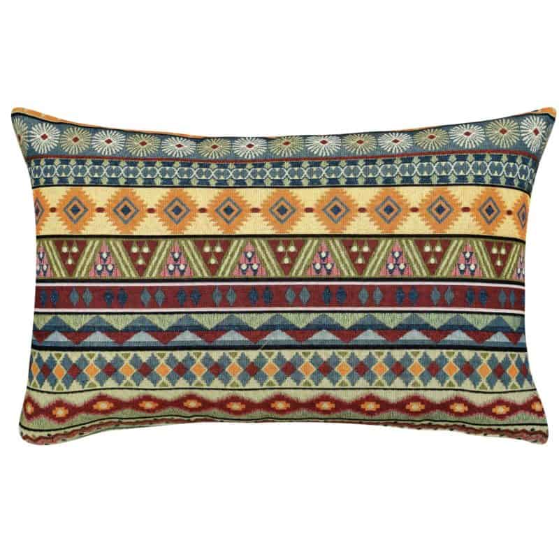 Aztec Navajo Tapestry XL Rectangular Cushion in Vintage