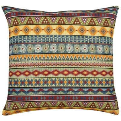 Aztec Navajo Tapestry Extra-Large Cushion in Vintage