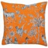 Magical Menagerie Tapestry Cushion in Neon Orange