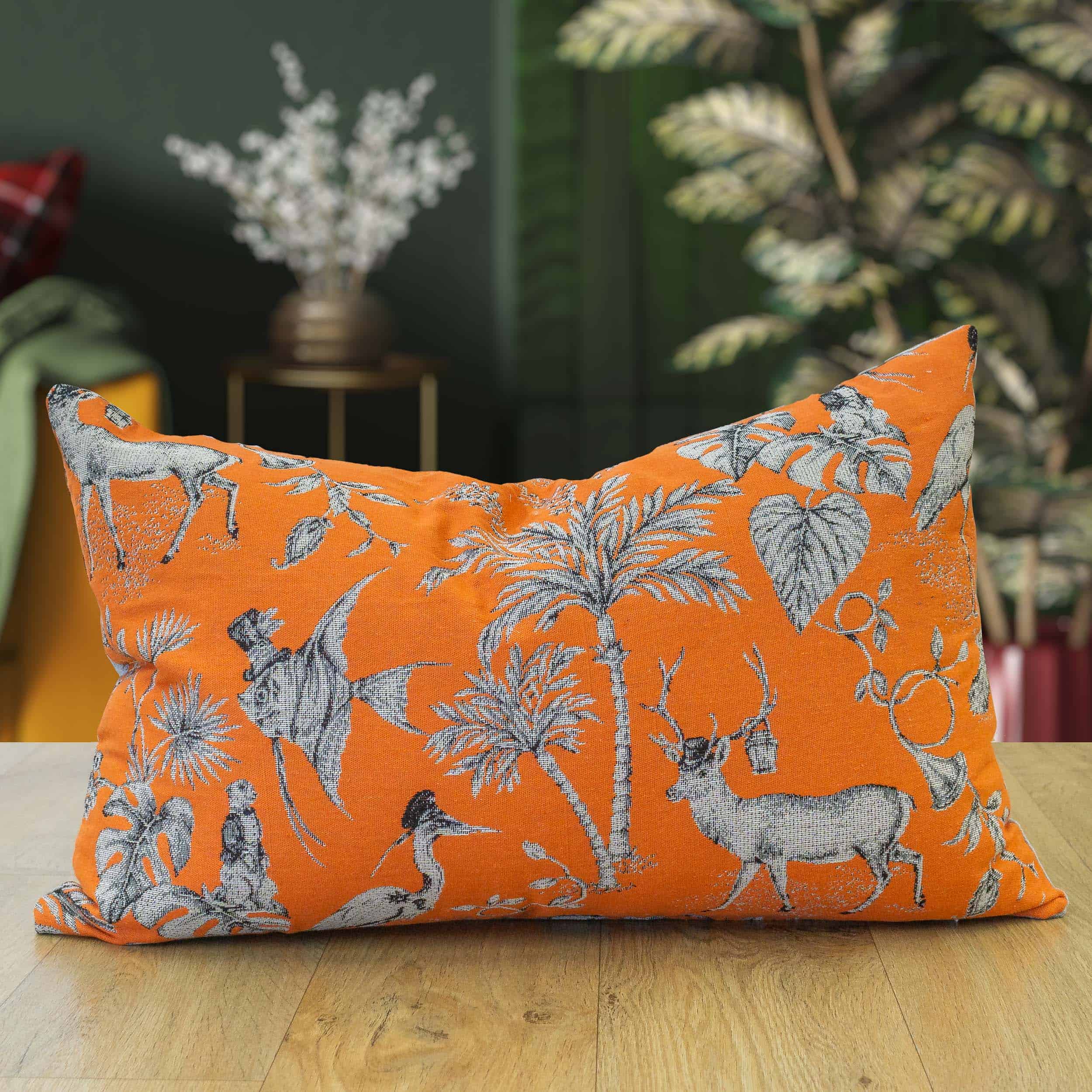 Orange hotsell rectangle cushion