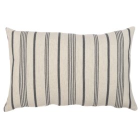 Mykonos Striped XL Rectangular Cushion in Grey