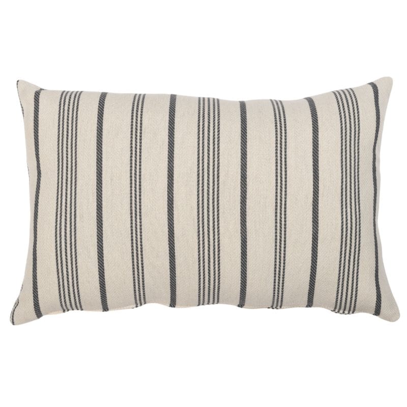 Mykonos Striped XL Rectangular Cushion in Grey