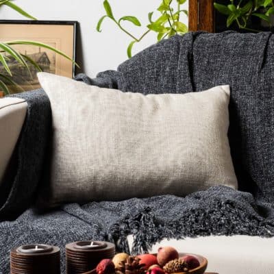 Linen Blend All Natural Boudoir Cushion