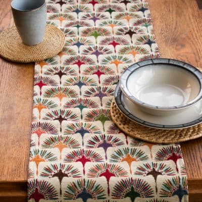 Retro Dandelion Tapestry Table Runner