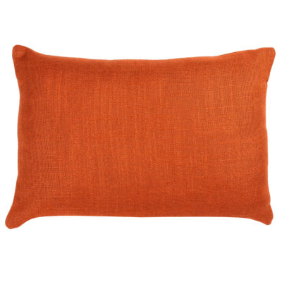 Linen Blend All Natural Boudoir Cushion in Terracotta