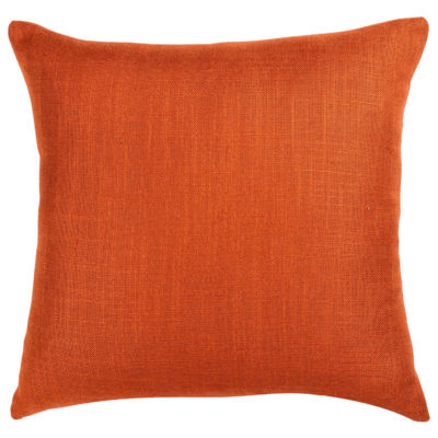 Linen Blend All Natural Extra-Large Cushion in Terracotta