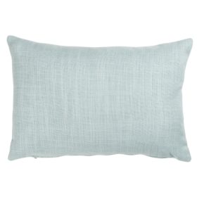 Linen Blend All Natural Boudoir Cushion in Duck Egg Blue