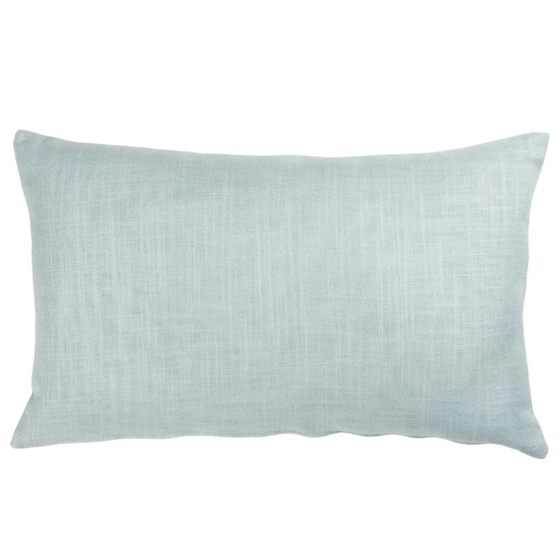 Linen Blend All Natural XL Rectangular Cushion in Duck Egg Blue