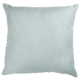 Linen Blend All Natural Extra-Large Cushion in Duck Egg Blue