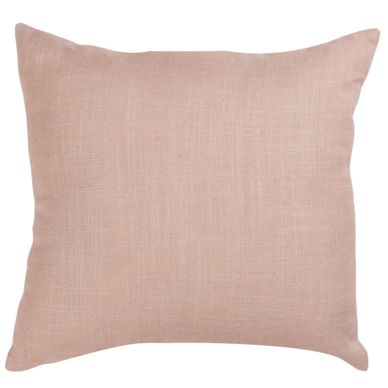 Linen Blend All Natural Cushion in Soft Pink