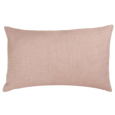 Linen Blend All Natural XL Rectangular Cushion in Soft Pink