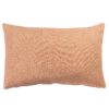 Faux Wool Linen Blend Herringbone XL Rectangular Cushion in Burnt Orange