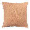 Faux Wool Linen Blend Herringbone Extra-Large Cushion in Burnt Orange