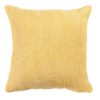Faux Wool Linen Blend Herringbone Cushion in Ochre Yellow