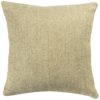 Faux Wool Linen Blend Herringbone Extra-Large Cushion in Green