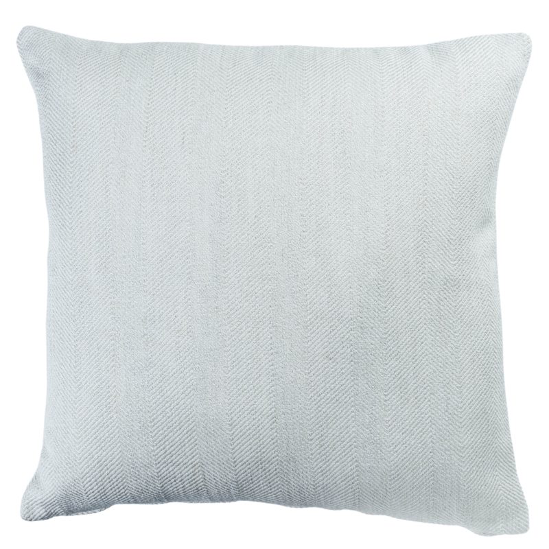 Faux Wool Linen Blend Herringbone Extra-Large Cushion in Duck Egg