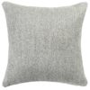Faux Wool Linen Blend Herringbone Cushion in Grey