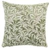 Willow Branch Tapestry Cushion in Green