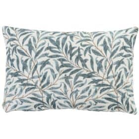 Willow Branch Tapestry Boudoir Cushion in Duck Egg Blue