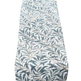 Willow Branch Tapestry Table Runner in Duck Egg Blue