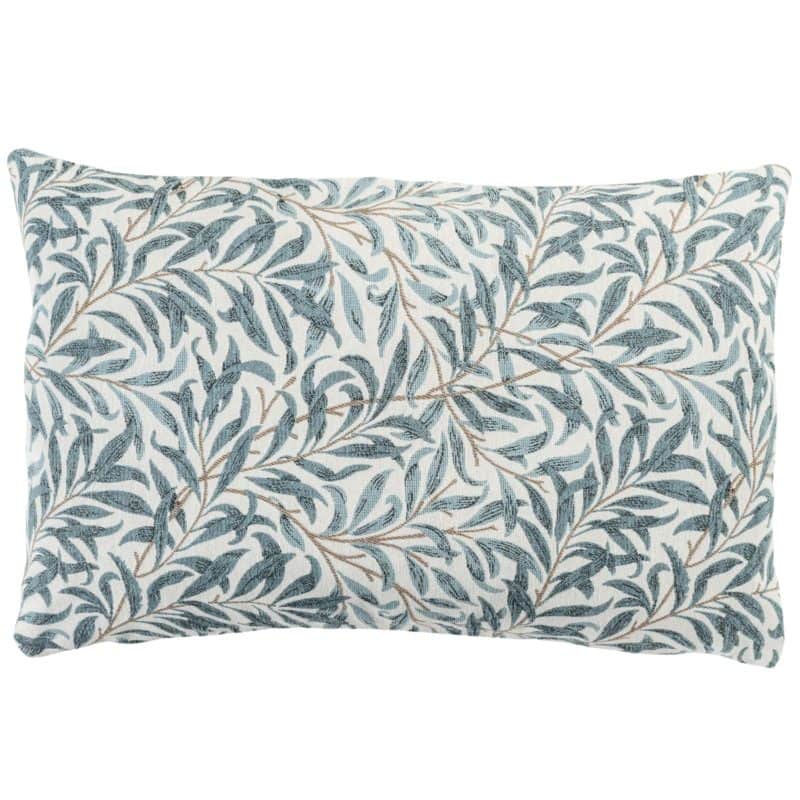 Willow Branch Tapestry XL Rectangular Cushion in Duck Egg Blue