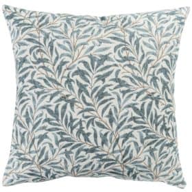 Willow Branch Tapestry Extra-Large Cushion in Duck Egg Blue