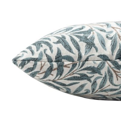 Willow Branch Tapestry Extra-Large Cushion in Duck Egg Blue