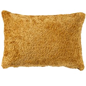 Cuddle Chenille Boucle Boudoir Cushion in Ochre Yellow
