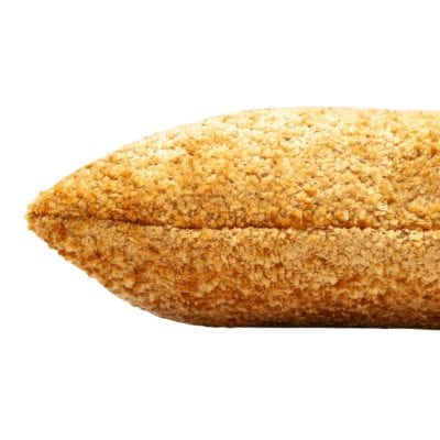 Cuddle Chenille Boucle XL Rectangular Cushion in Ochre Yellow