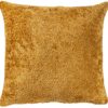Cuddle Chenille Boucle Extra-Large Cushion in Ochre Yellow