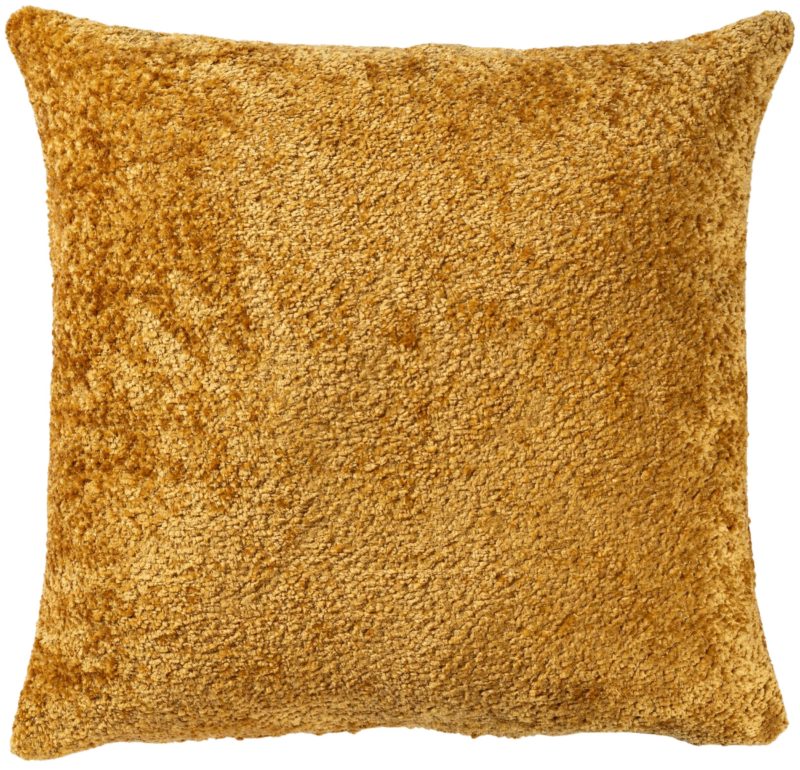 Cuddle Chenille Boucle Extra-Large Cushion in Ochre Yellow