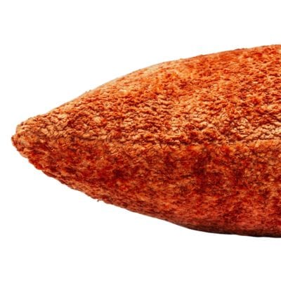 Cuddle Chenille Boucle Cushion in Burnt Orange