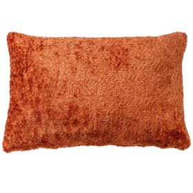 Cuddle Chenille Boucle XL Rectangular Cushion in Burnt Orange