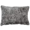 Cuddle Chenille Boucle Boudoir Cushion in Silver