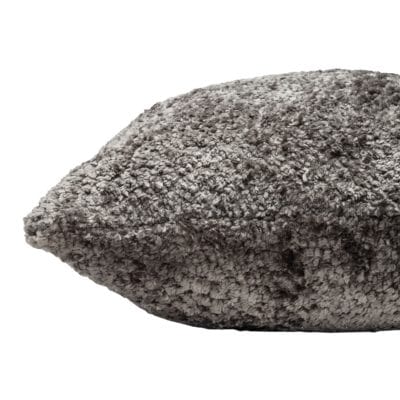 Cuddle Chenille Boucle Boudoir Cushion in Silver
