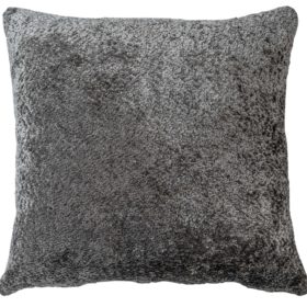 Cuddle Chenille Boucle Extra-Large Cushion in Silver