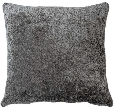 Cuddle Chenille Boucle Extra-Large Cushion in Silver